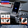Magnetic wireless charging car phone holder dashboard mount