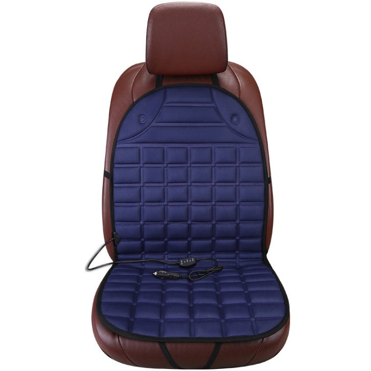 12V heated car seat cushion – blue