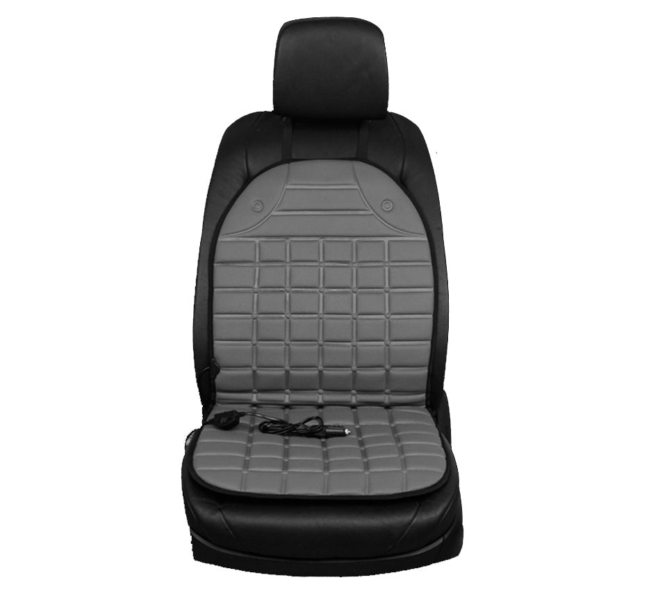 12V heated car seat cushion – gray