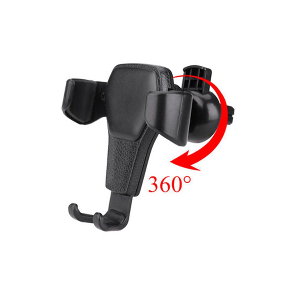 Spiral hook phone mount close-up view