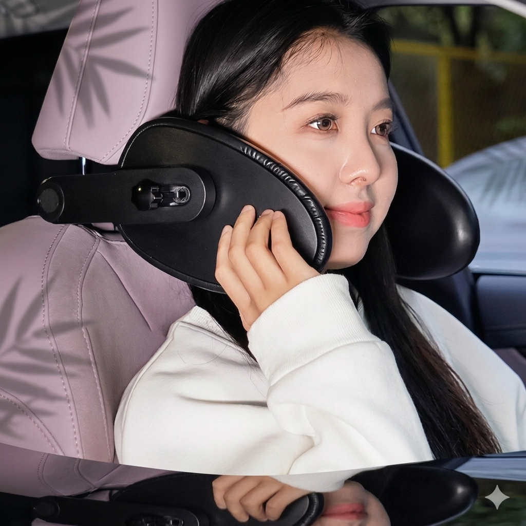 Car Headrest Side Sleeping Pillow