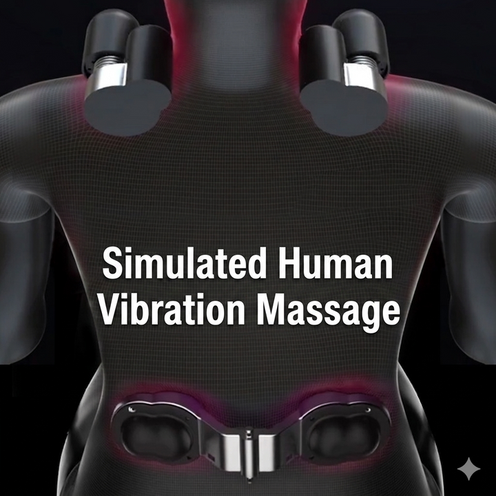 Vibrating lumbar cushion and headrest pillow for car seat