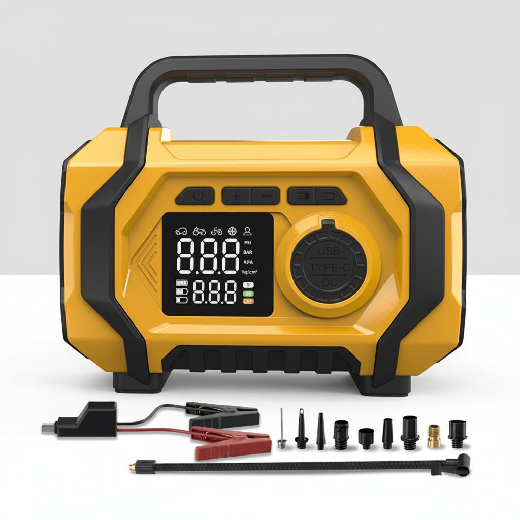 Cordless car vacuum and jump starter