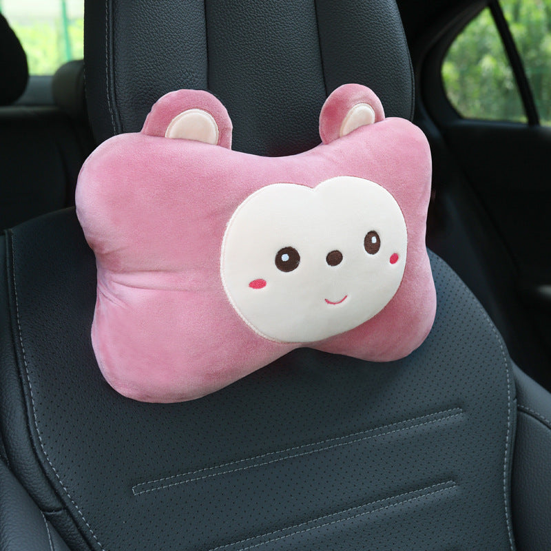 Memory foam car seat back support cushion for long travel