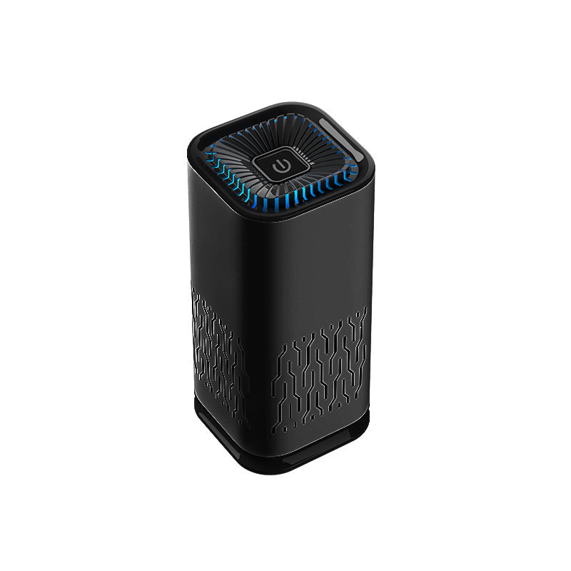 USB-powered car air purifier for odor and dust reduction