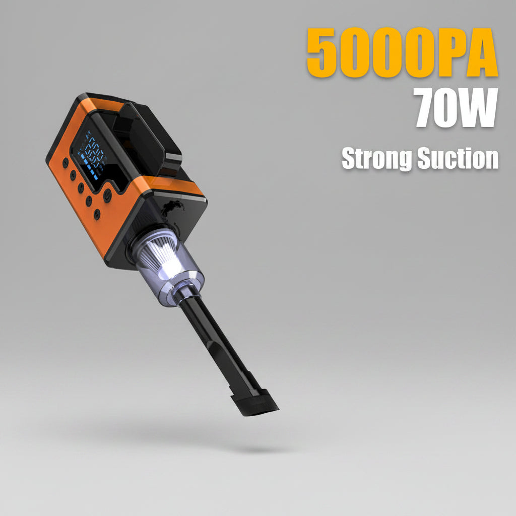 Portable 3000A battery booster with vacuum function