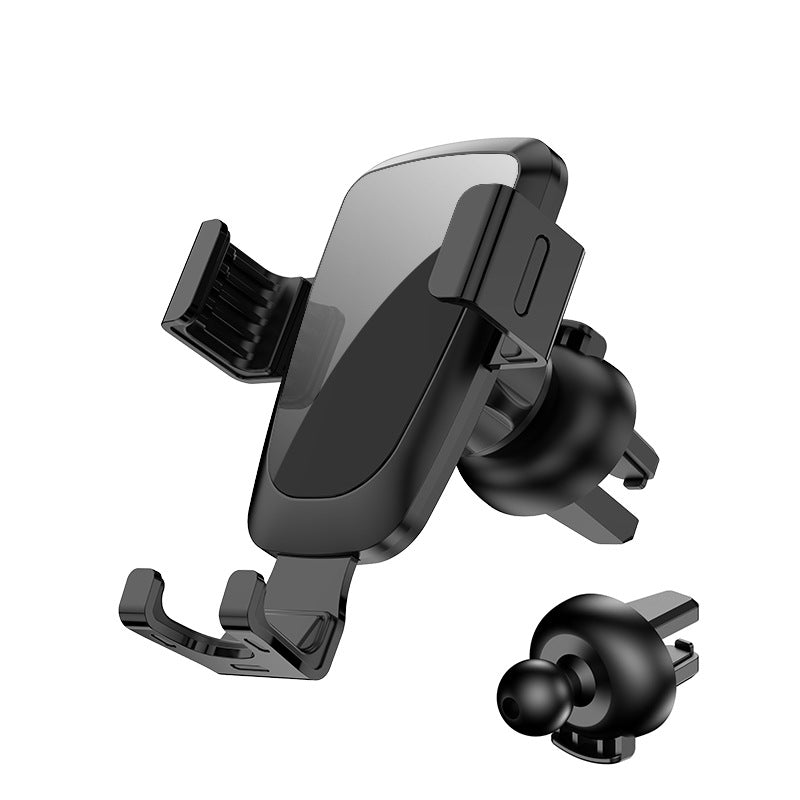 Metal Car Phone Holder with Spiral Hook Air Vent Mount, Anti-Shake Smartphone Navigation Stand for Compatible Mobile Devices