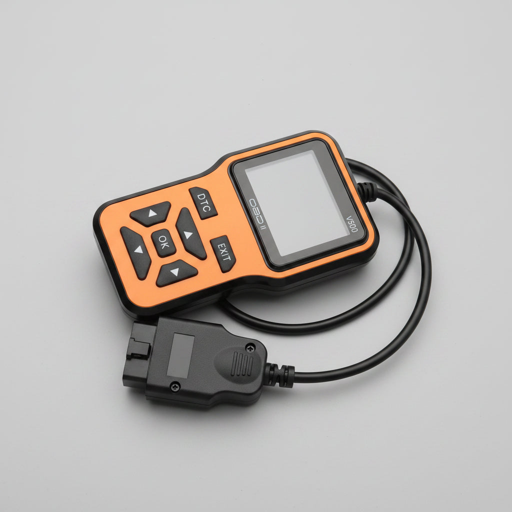 V500 car diagnostic scanner with real-time live data display