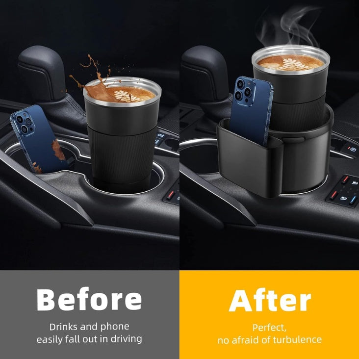 Car cup holder expander – view 2