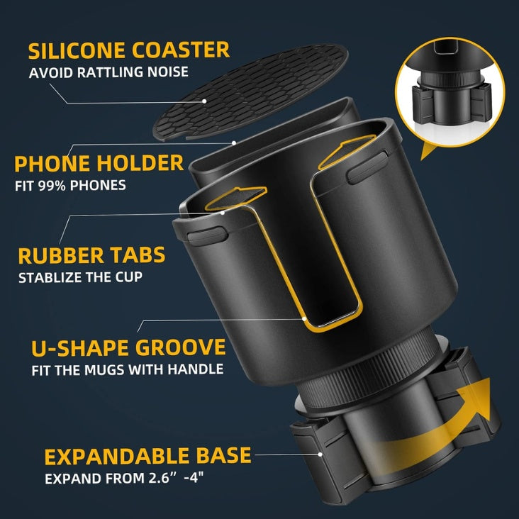 Car cup holder expander – view 6