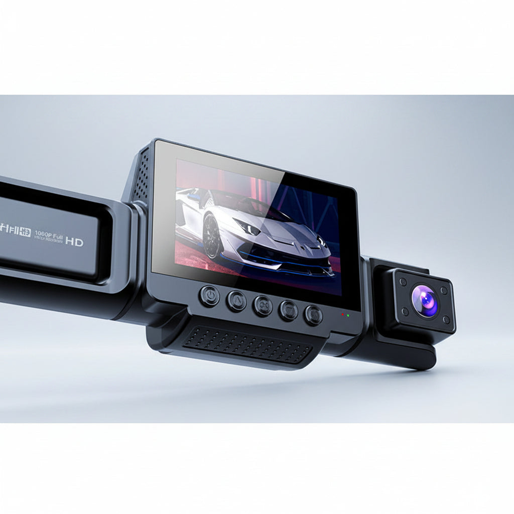 Dash cam with 2.0 inch IPS display screen and USB power