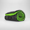 Double-sided microfiber car wash towel folded flat view