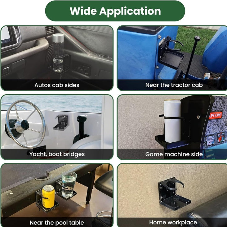 Folding wall-mount cup holder – view 4
