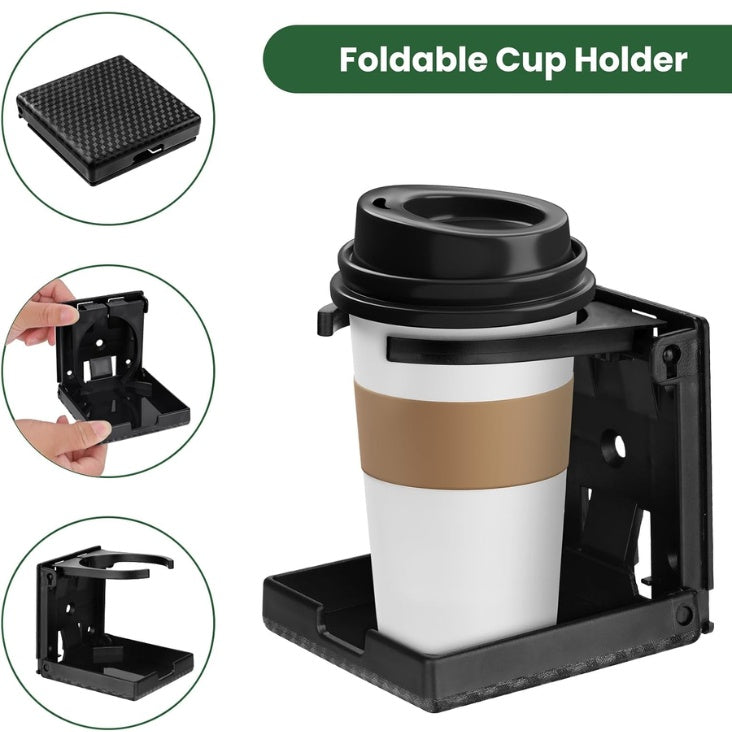 Folding wall-mount cup holder – view 6