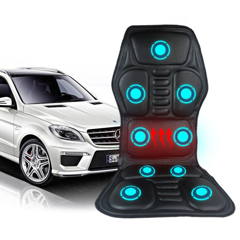Heated Car Massager for Neck, Back & Waist – 9 Modes, 3 Heat Levels, 12V Car & Home Use