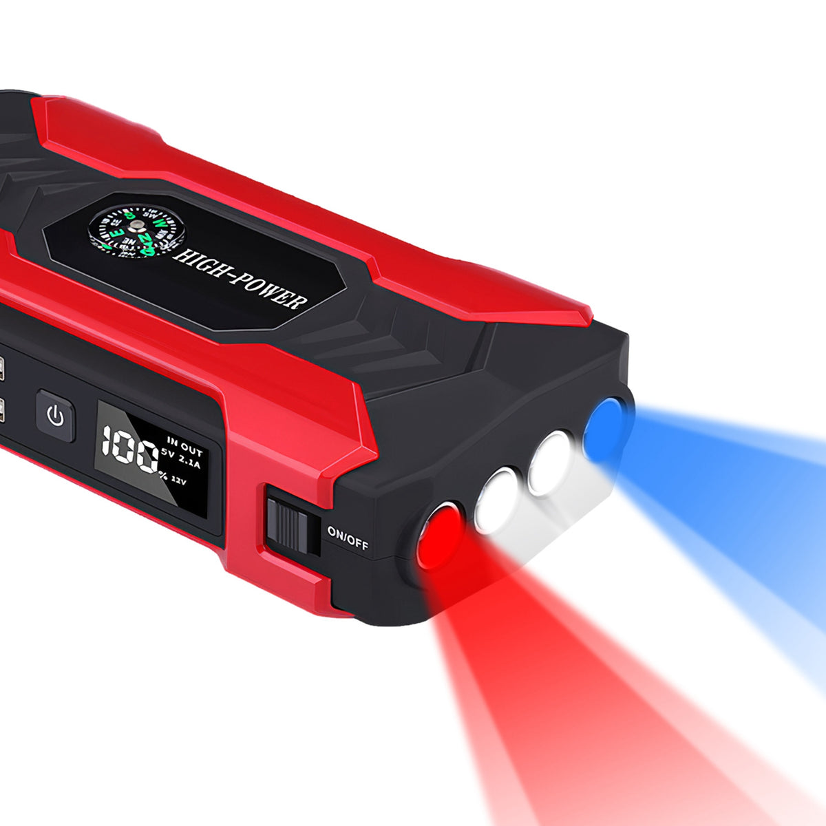 Portable car jump starter – view 3