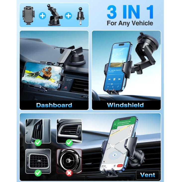 Suction cup car phone holder – view 5