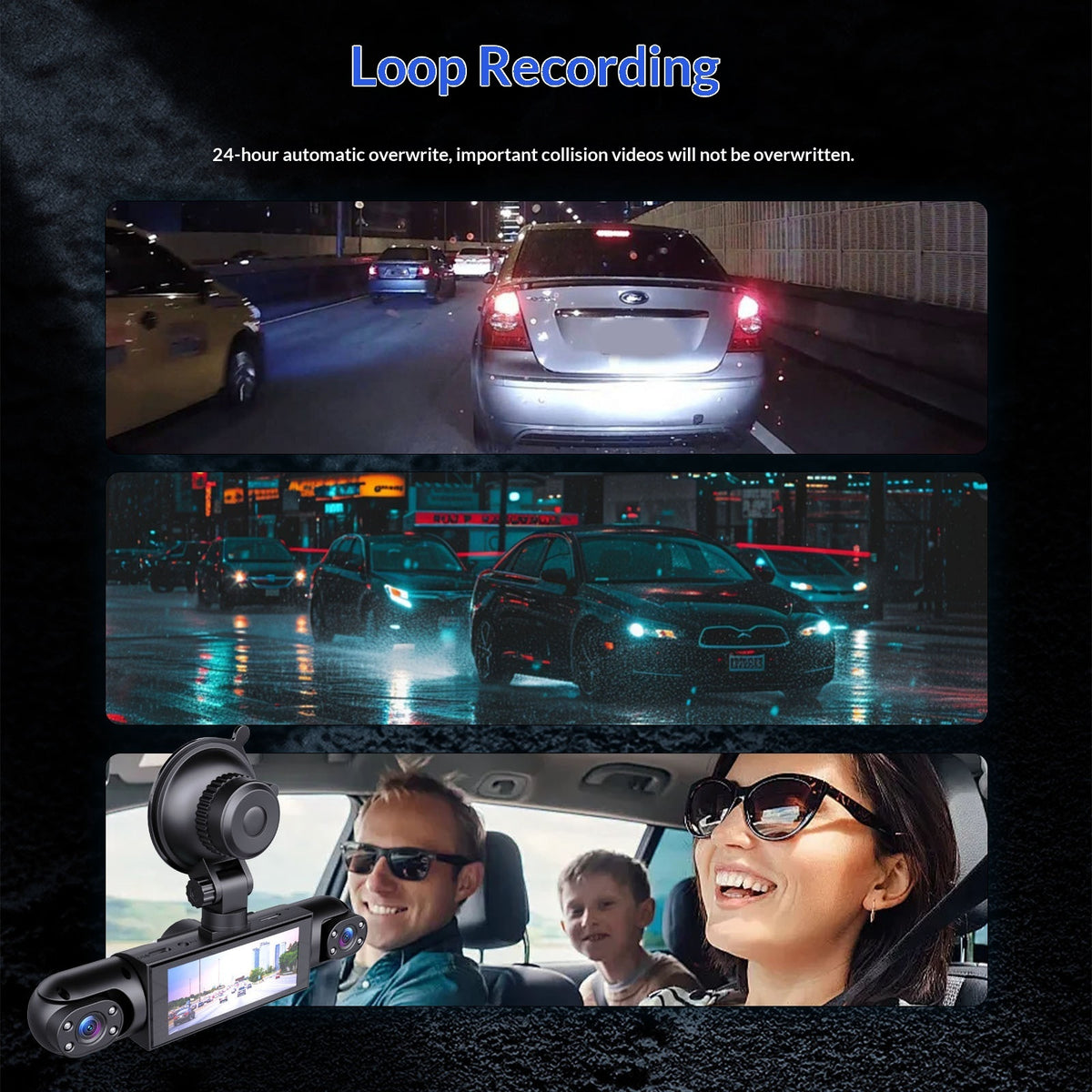 Y108 4-lens 1080p dash cam – view 2