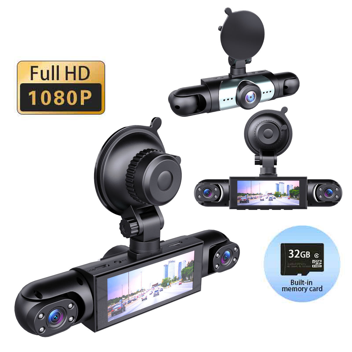 Y108 4-lens 1080p dash cam – view 4